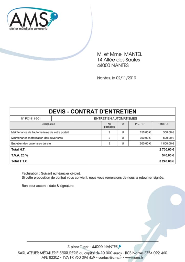 Suivi et maintenance projet batiment