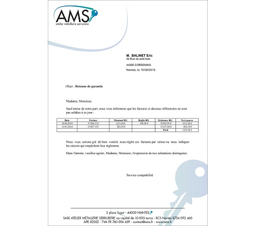 Programme suivi de chantier